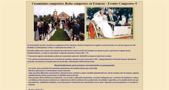 Desktop Screenshot of casamientos.eventoscampestres.com.ar